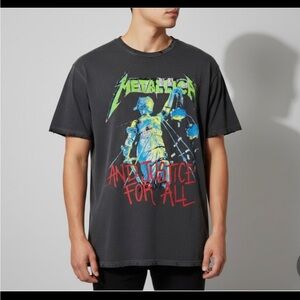 NWT METALLICA "AND JUSTICE FOR ALL" DISTRESSED T-SHIRT
